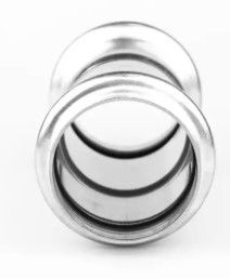 सेनेटरी प्रेस फ़िट नलसाजी फिटिंग DN15mm - DN50mm निकल सफेद रंग