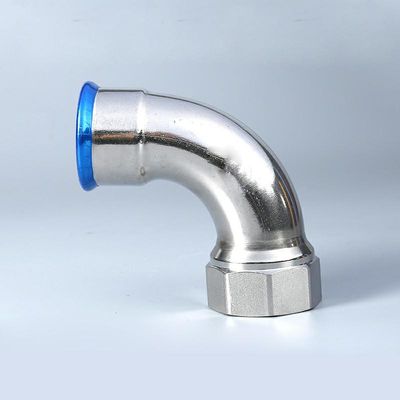 कम्प्रेशन पुश फिट एल्बो 2Mpa 90 डिग्री इंटरनल थ्रेड इंडस्ट्रियल मेट्रिक